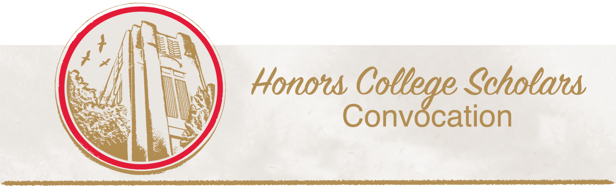 Honors College Scholars Convocation web banner