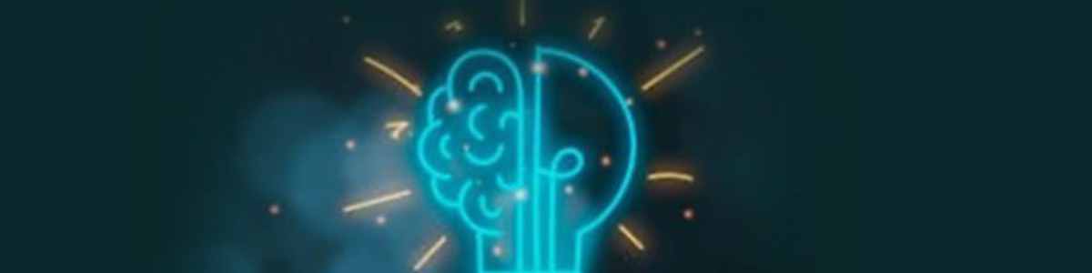 A visual banner showing an image of the light bulb with left side as a brain outline