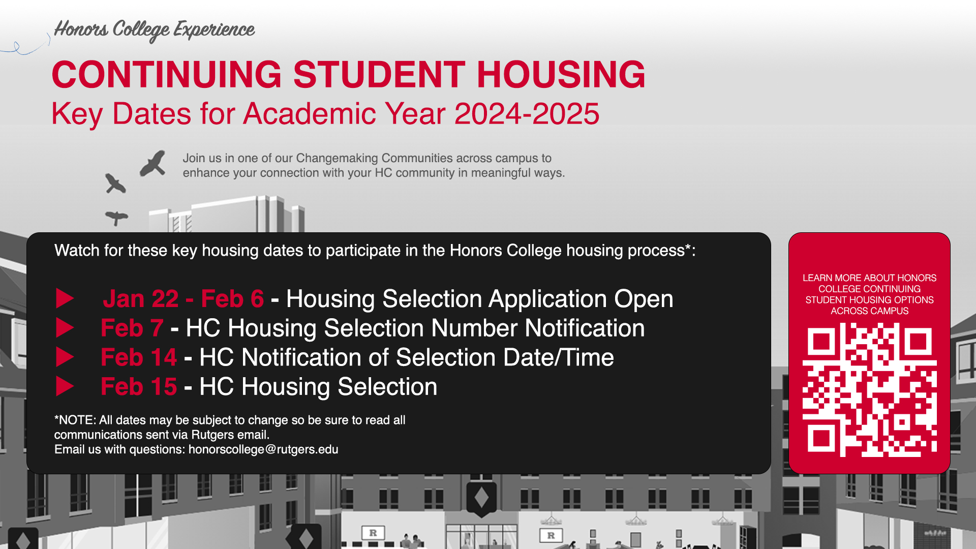 Continuing Student Housing