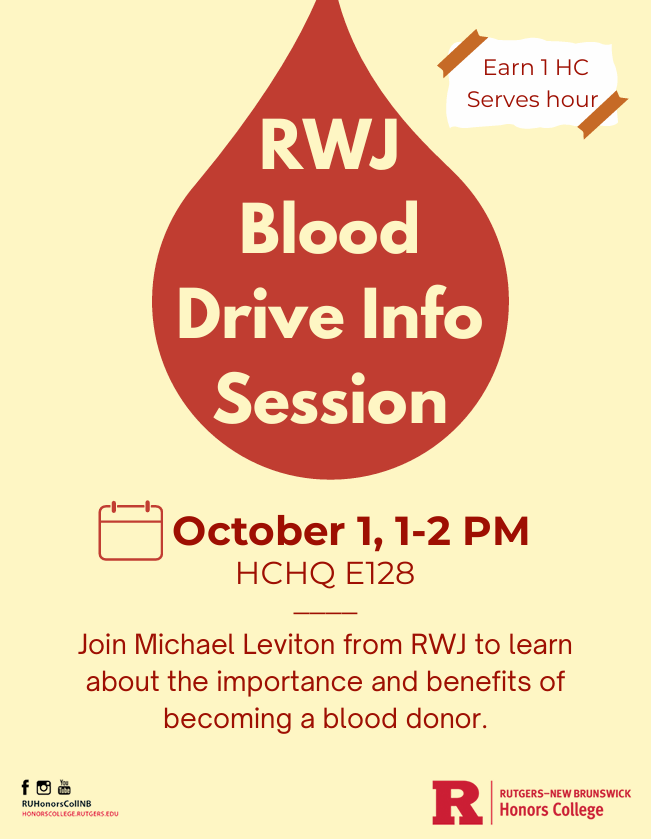 RWJ Blood Drive Info Session