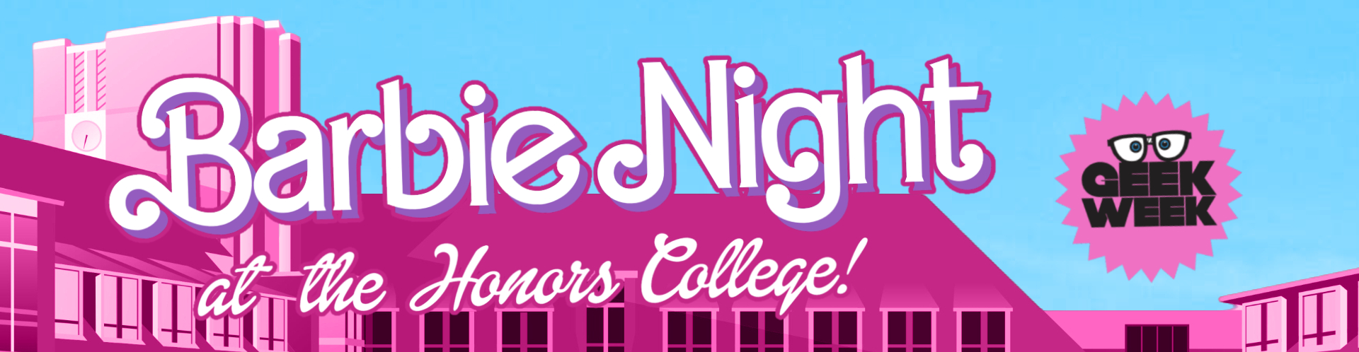 Visual Banner for the Barbie Night event