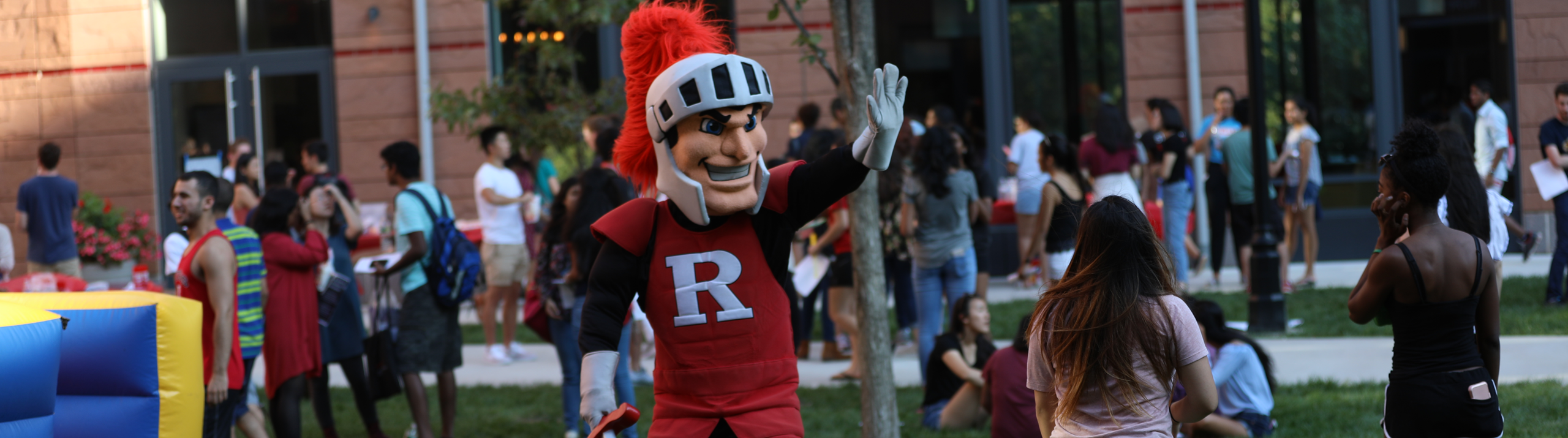 Honors College students engaging in an outdoor event