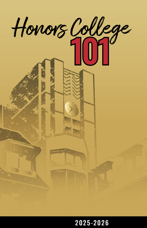 Cover photo of the Honors College 101 Booklet