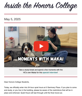 Student Newsletter May 5, 2025