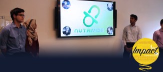 Nutrivide Team presenting their project