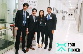 Tech Thinker team at the Rutgers Hult Prize Competition